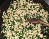 A picture of step 1 of Tofu Garlic Chive Dumplings in Chili Broth.