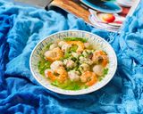 Hình bước làm 4 của món Canh Dưa Hấu Non Nấu Giò Sống Tôm Khô