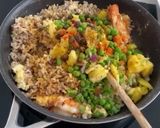 A picture of step 2 of Pineapple Fried Quinoa & Brown Rice.