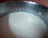 A picture of step 2 of Chocolate Idli with Coconut -palm jaggery filling.