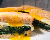 A picture of step 4 of Spinach and Egg Sandwich 🥪.