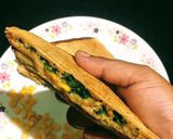 A picture of step 8 of Cheesy Corn Spinach Sandwich.