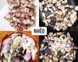 Hình bước làm 1 của món Rau luộc + tôm thịt kho quẹt