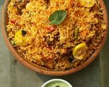 A picture of step 8 of Beef Biryani😋💛🍲.