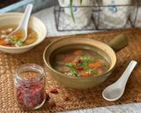 Gambar langkah 6 resipi Sup ayam dengan green tea & goji berry.