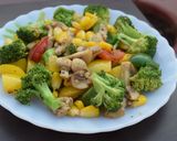 A picture of step 2 of Broccoli Salad in Italian Style.
