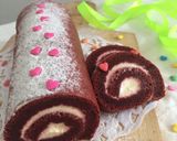 Foto langkah ke 11 dari resep Red Velvet Swiss Roll.