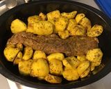 Une image de l'étape 6 de Filet mignon aux pommes caramélisées du jardin (marinade miel,herbes et épices).