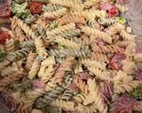 A picture of step 2 of Bacon Cheddar Ranch Pasta Salad.