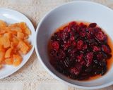 Hình bước làm 1 của món Bánh BÔNG LAN trái cây
