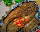 Gambar langkah 4 resipi Ikan bakar thai.