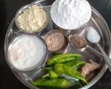 A picture of step 1 of Rice Muruk.