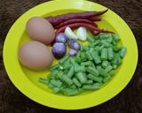 Foto langkah ke 1 dari resep Telur Acak Buncis.