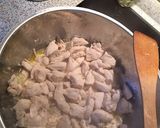 Fokhagymás-tejszínes csirkemell ragu, spagettivel recept fázis 2 fotója