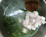 صورة لخطوة 3 من وصفة طبخ القلقاس بالسلق أو القلقاس الأخضر 👌