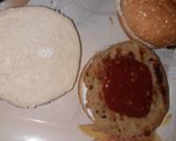 A picture of step 1 of Grilled Chicken pattie burger.