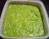 A picture of step 4 of Mango green chutney.
