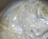 A picture of step 2 of Kesar pista ice cream cake.