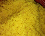 A picture of step 2 of Turmeric Fried rice.