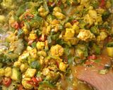 A picture of step 4 of Vegan curry.
