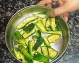 A picture of step 1 of Bittergourd Masala.