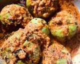 A picture of step 4 of Stuffed Tinda (round gaurd).