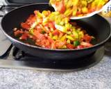 Foto del paso 1 de la receta Cena rápida de chuletas de Sajonia con tomate y pimientos