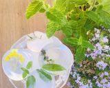 A picture of step 2 of Herb and Edible Flower Ice cubes 🌿🌱🌷.