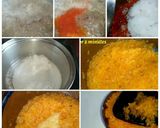 A picture of step 1 of Rice Kesari bhat.