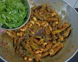 A picture of step 4 of Kaju Karela Sabji.