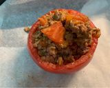 Foto del paso 3 de la receta Tomate relleno de carne picada con cous cous