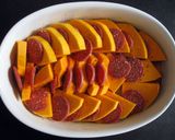 A picture of step 4 of Pumpkin & Salami Cheese Bake.