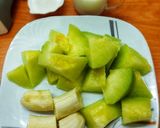 عکس مرحله 1 از دستور اسموتی طالبی و موز