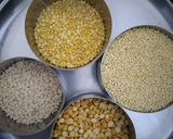 A picture of step 1 of Proso millet dhokla.
