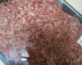 A picture of step 2 of Yellow Capsicum with minced meat.