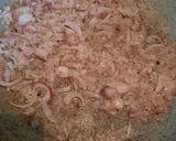 A picture of step 3 of Achari Chicken Bindi.
