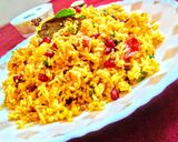 A picture of step 7 of Tomato and corn biryani.