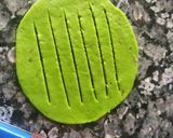 A picture of step 5 of Green karela chaat.