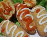 Foto langkah ke 8 dari resep Roti goreng isi sosis (mini).