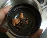 A picture of step 1 of Saffron tea kashmiri Kesar kavo.
