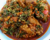 A picture of step 1 of Daddawa soup.