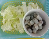 Hình bước làm 1 của món Canh cải thảo nấu tôm