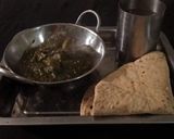 A picture of step 10 of Aloo palak.