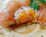 รูปขั้นตอนการทำที่ 4 ของ Egg in a Pon de Ring 🍳 Mochi 🍩 #Leftovermakeover