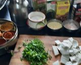 A picture of step 1 of Dhaba style paneer tikka masala gravy.