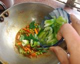 A picture of step 3 of Kerela Vegetable Moilee.