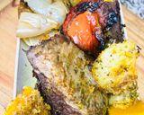 Foto del paso 5 de la receta: COLITA DE CUADRIL AL HORNO CON PAPAS, BATATAS, ZAPALLO Y VERDURAS 🥩🥔🍠🎃🧅🫑🍆