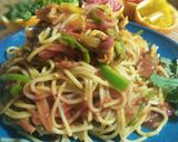 A picture of step 8 of Spicy Spaghetti.