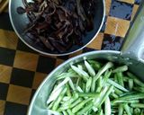 蒜味涼拌菜豆的食譜步驟1照片