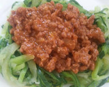 Foto del paso 5 de la receta: Spaghettis de calabacín con carne picada de ternera